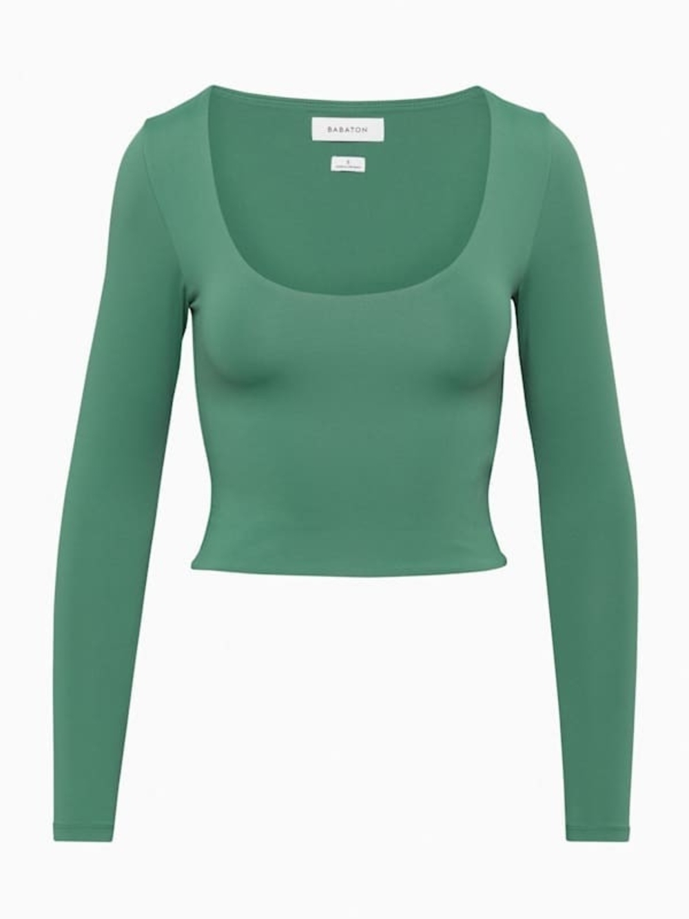 EUC Aritzia Babaton Contour Scoopneck Longsleeve - Green Size M